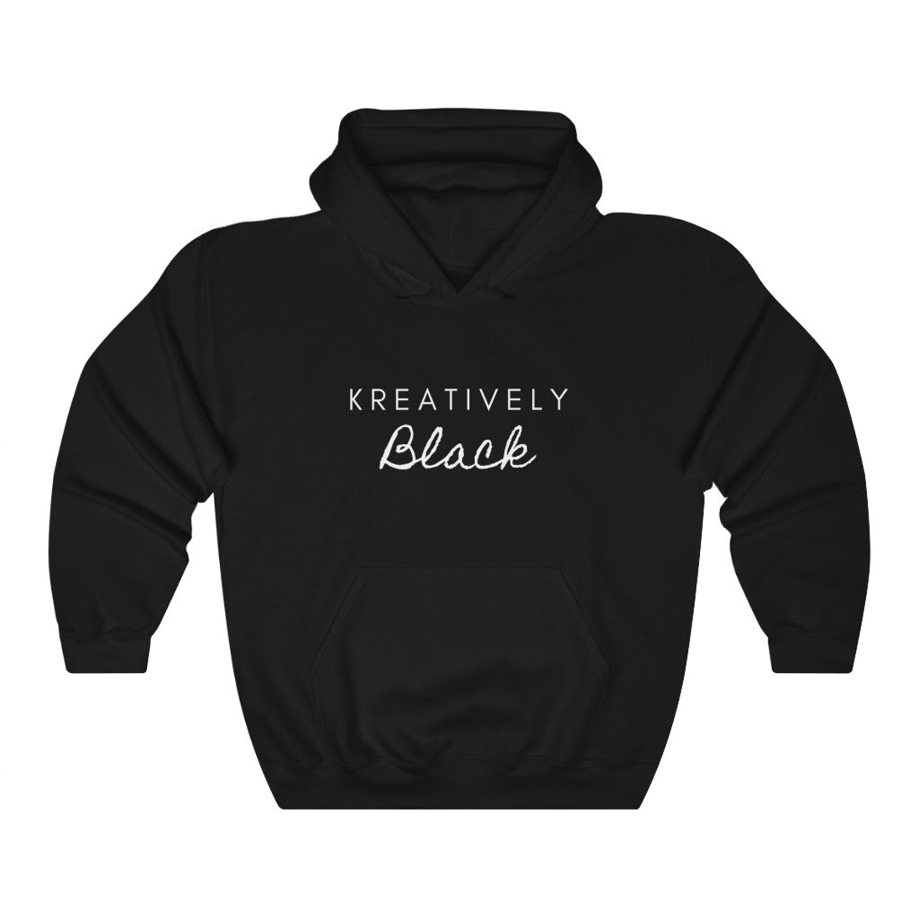 Unisex Kreatively Black Heavy Blend™ Hooded Sweatshirt